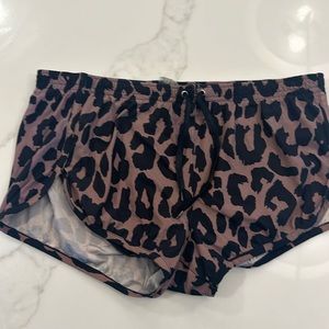 Charlie by MZ animal print swim suit shorts
